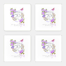 Fita de Rosa Roxa 70º Aniversário