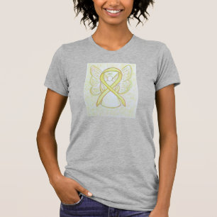 Fita de Sensibilização Amarela Angel T-Shirt Perso