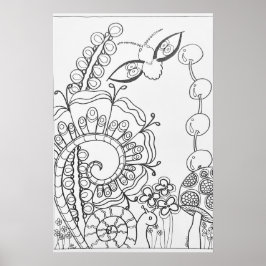Fita fantasma, flor poster de 16" x24"