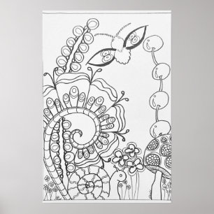 Fita fantasma, flor poster de 16" x24"