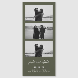 Fita Fotográfica Verde Oliva Magnética Casamento