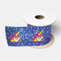 Fita Glittery de Emoji do tombadilho do unicórnio