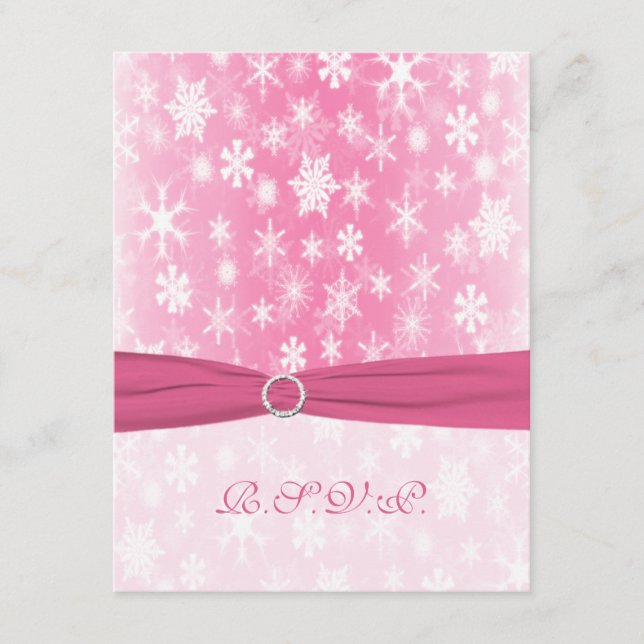 FITA IMPRESSA Cartão de Resposta Flocos de Neve Ro (Frente)
