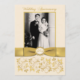 FITA IMPRESSA Convite de Aniversário de 50 anos