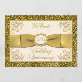 FITA IMPRESSA Convite de Aniversário de 50 anos Fl