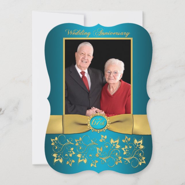 FITA IMPRESSA Forma Chique Convite de Aniversário  (Frente)