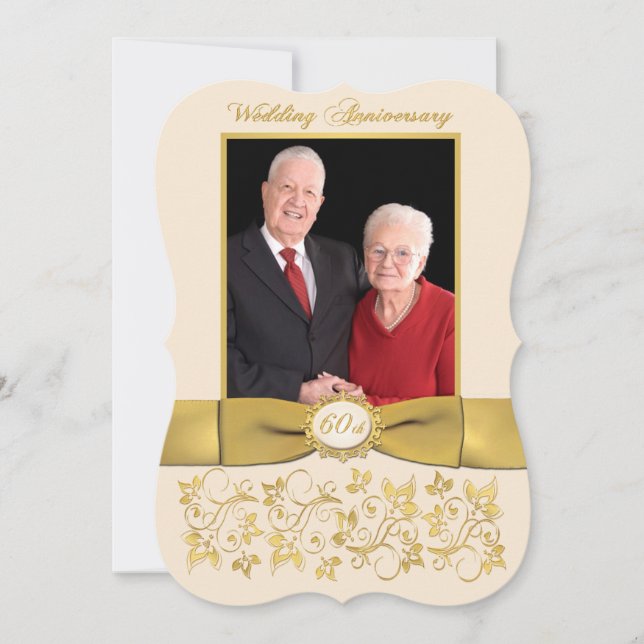 FITA IMPRESSA Forma Fantasia Convite 60º Aniversár (Frente)