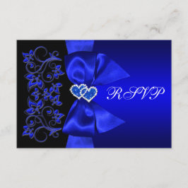 FITA IMPRESSA Resposta para Casamento Floral Azul,