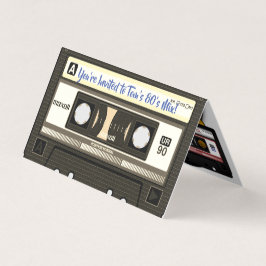Fita Mista Retro dos Anos 80 Cassetes e Discos