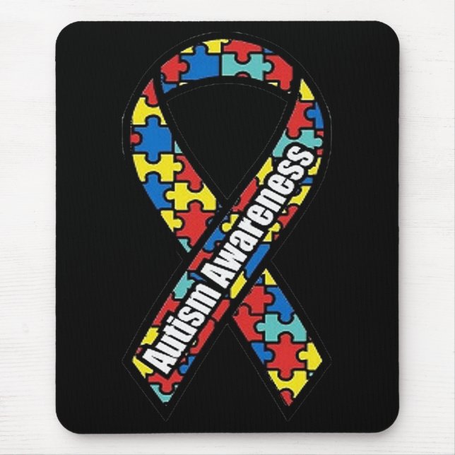 Fita Mousepad da consciência do autismo (Frente)