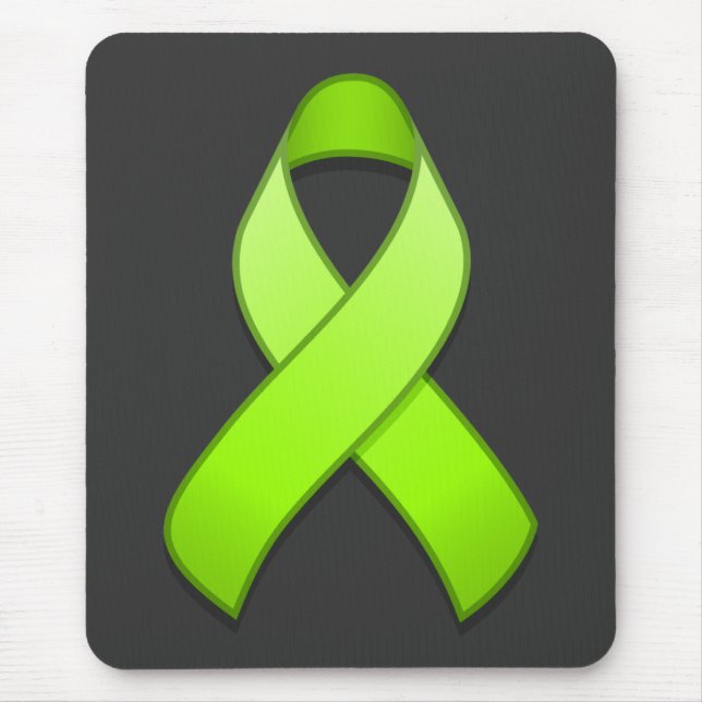 Fita Mousepad da consciência do verde limão (Frente)