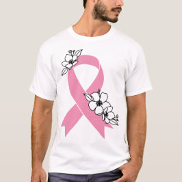 Fita rosa com T-Shirt brilhante