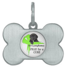 Fita Verde de Câncer de Linfoma Desenho de Cachorr