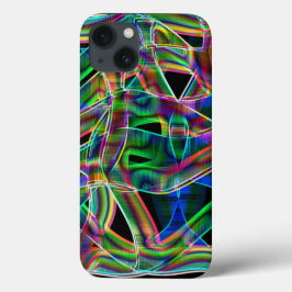 Fitas coloridas curvas, destacadas por gravuras