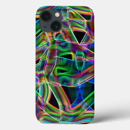 Fitas coloridas curvas, destacadas por gravuras