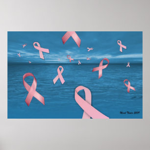 Fitas da consciência do cancro da mama no poster