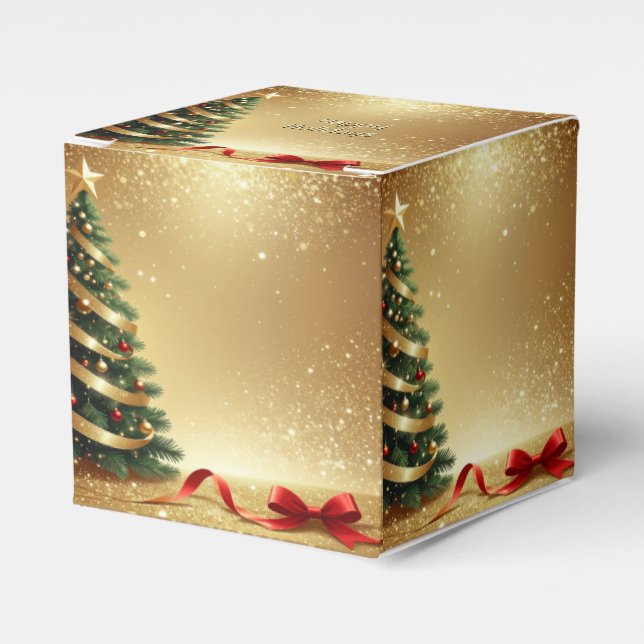 Fitas de árvore de Natal caixa de favor de Natal (Frente)