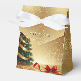 Fitas de árvore de Natal Caixa de presente de Nata