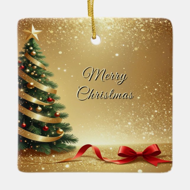 Fitas de árvore de Natal enfeite de Natal (Frente)