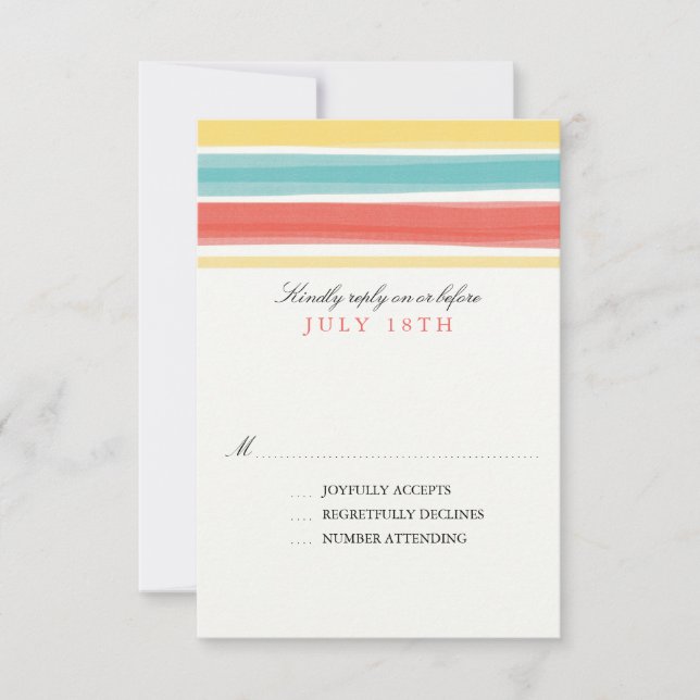Fitas de Encantamento | RSVP de Casamento (Frente)