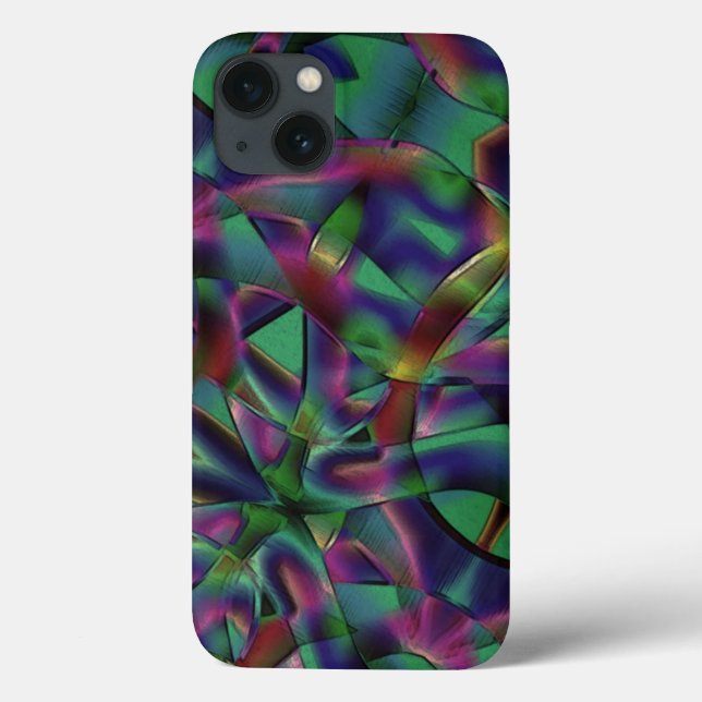 Fitas entrelaçadas com cores escuras (Verso)