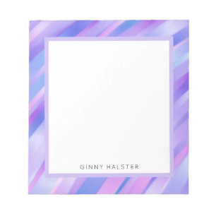 Fitas iridescentes Bloco de notas personalizado de