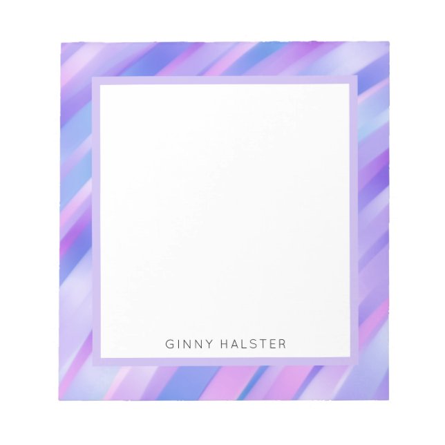 Fitas iridescentes Bloco de notas personalizado de (Frente)