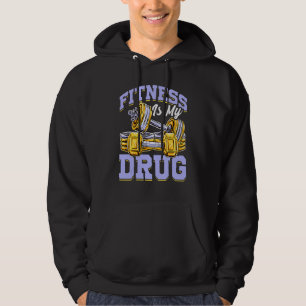 Fitness É Minha Droga Camiseta Motivacional de Tre