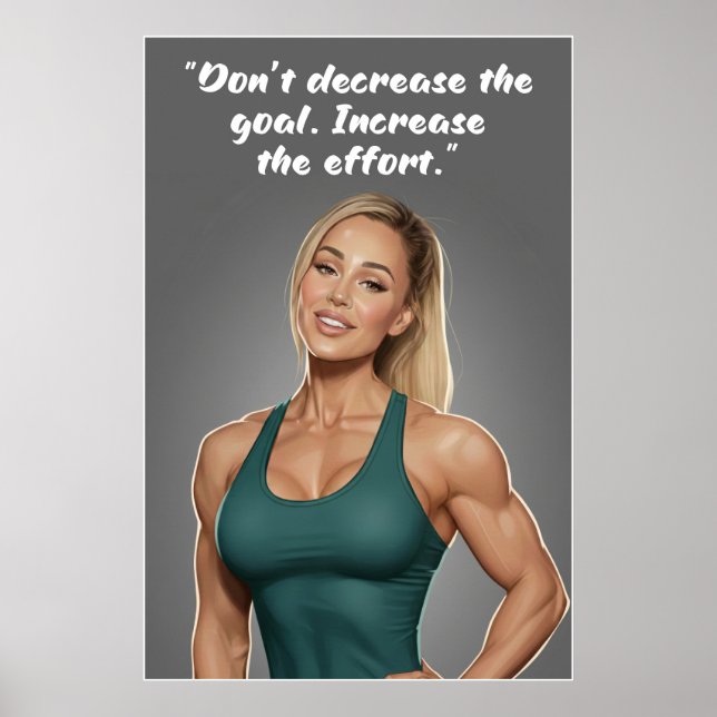 Fitness Motivation Poster – Increase the Effort (Frente)