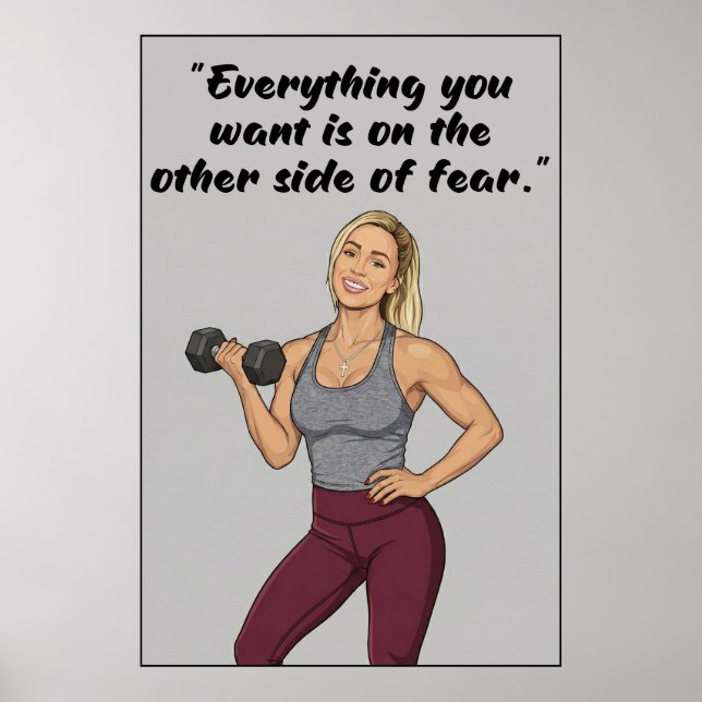 Fitness Quotes Poster (Frente)
