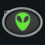 Fivela de Alienígena Verde brilhante<br><div class="desc">Alienígena verde brilhante (não brilha no escuro).</div>