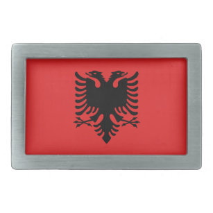 Fivela de cinto com a bandeira de Albânia