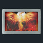 Fivela de cinto da ascensão de Phoenix<br><div class="desc">Uma fivela de cinto que caracteriza uma ascensão de phoenix das cinzas.</div>
