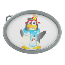 Fivela de cinto do pinguim do balanço do geek