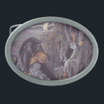 Fivela de cinto do sonhador do filhote de cachorro<br><div class="desc">Isto representa o Coonhound de Bluetick na série original da arte do tema do amante do cão do sonhador do filhote de cachorro de KKay.</div>