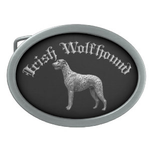 Fivela de cinto redonda do Wolfhound irlandês