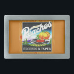 Fivela de Pêssegos Muito Legal<br><div class="desc">Este é um Legal Peaches Records & Tapes Belt Buckle</div>