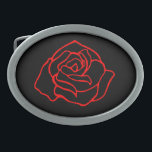 Fivela do cinto de rosa vermelha<br><div class="desc">O design é da arte original.</div>
