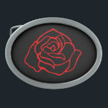 Fivela do cinto de rosa vermelha<br><div class="desc">O design é da arte original.</div>
