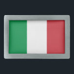 Fivelas de cinto italianas da bandeira<br><div class="desc">Fivelas de cinto italianas da bandeira. Acessório de forma patriótico para mulheres dos homens e miúdos adolescentes. Bandeira de Tricolore do design de Italia. Forma oval ou retangular.
Ideia do presente feito sob encomenda do aniversário ou do Natal para amigos e a família americanos italianos.</div>