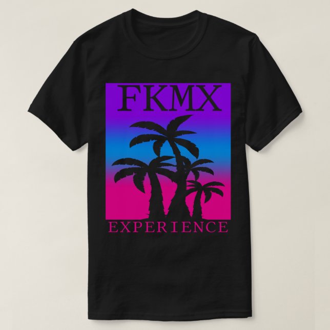FKMX PALM TREES EXPERIENCE T-SHIRT (Frente do Design)