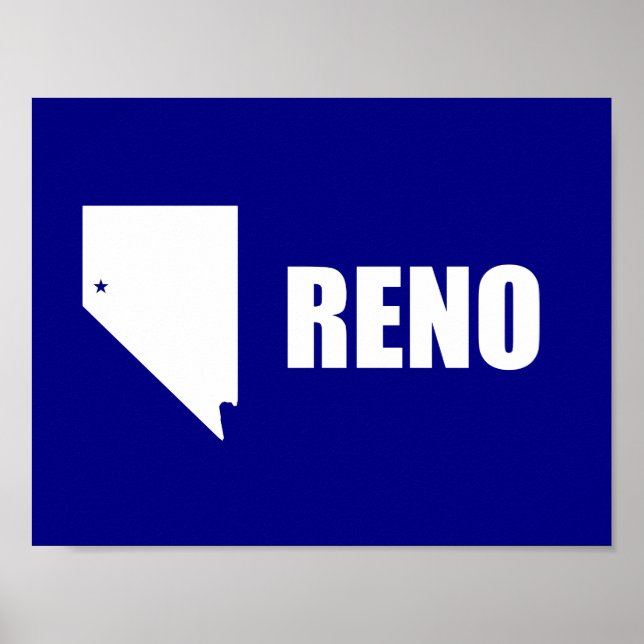 Flag of Reno, Nevada Poster (Frente)