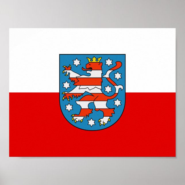 Flag of Thuringia Poster (Frente)