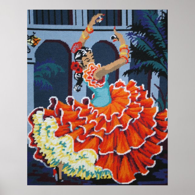 Flamenco Dancer Poster (Frente)