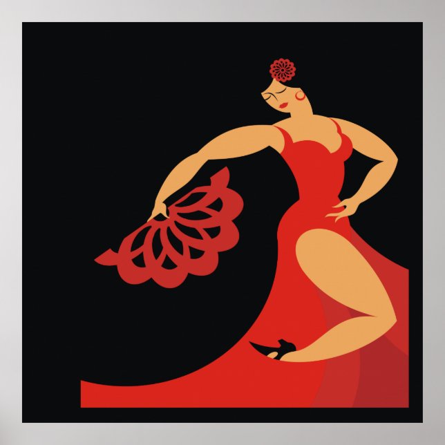 Flamenco Dancer Series Poster Lg. (Frente)