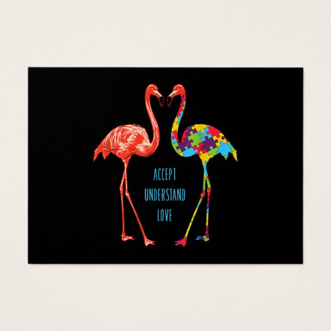 Flamingo | Aceitar Autismo Do Amor Flamingo (Frente)
