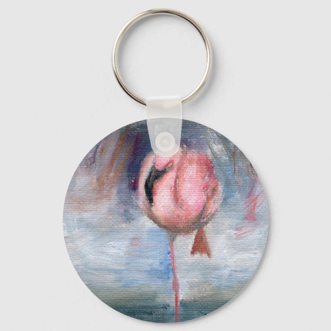 Flamingo ACEO Chaveiro (Frente)