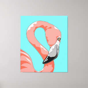 Flamingo Amantes de Impressão de Arte Flamingo B