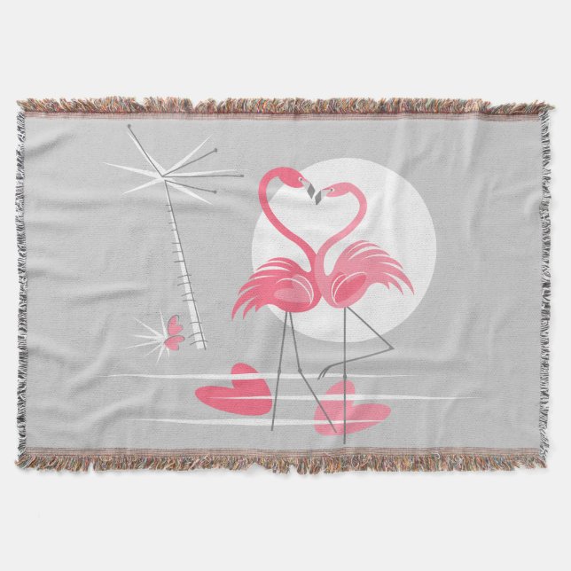 Flamingo Amor lança cobertor (Frente)