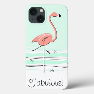 Flamingo Aqua 'Fabuloso!' Mini caso do iPad